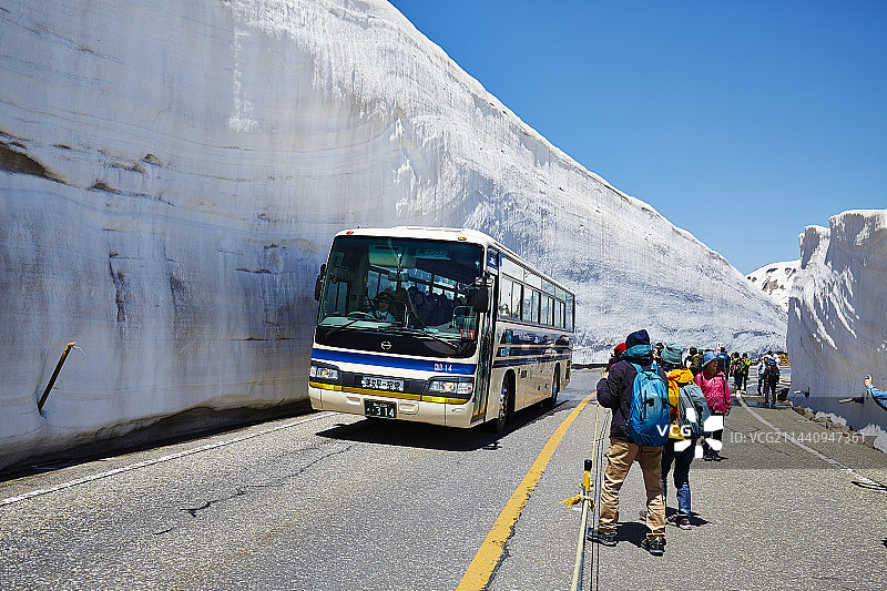 富山县立山黑部阿尔卑斯山脉路线图片素材