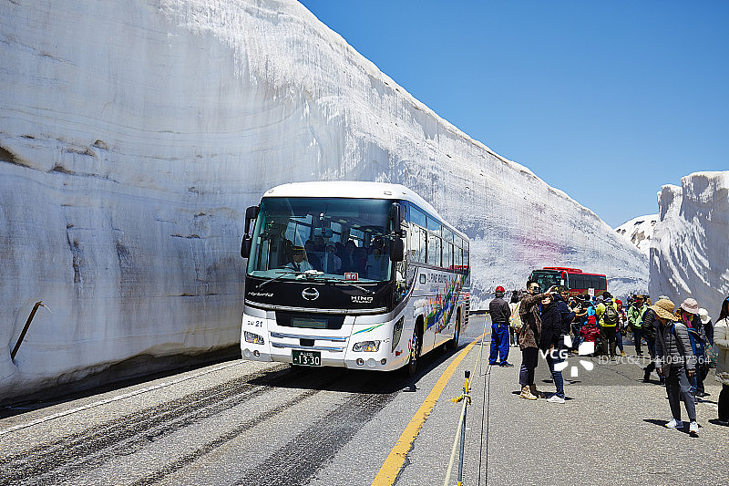 富山县立山黑部阿尔卑斯山脉路线图片素材