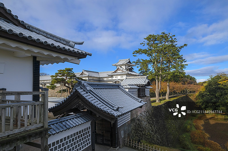 日本金泽城菱橹（石川县金泽市丸之内）图片素材