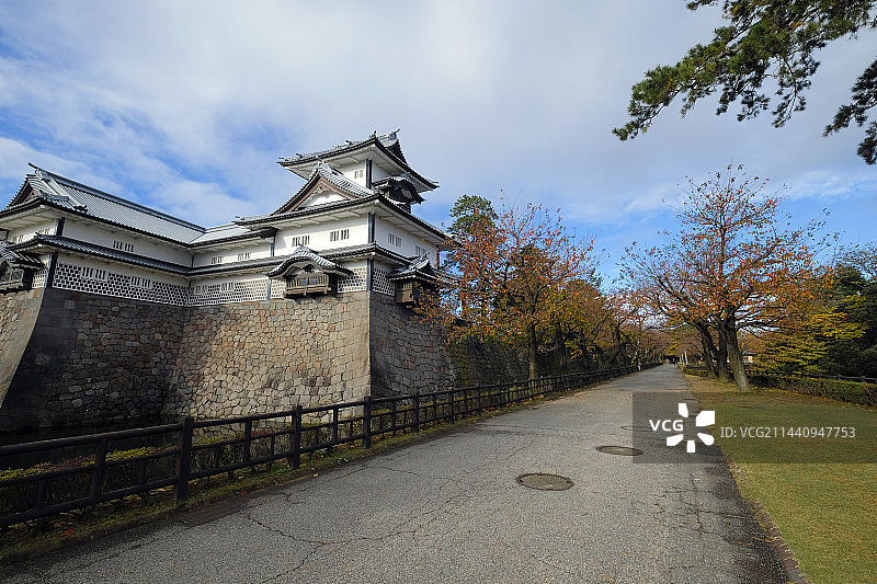 日本金泽城菱橹（石川县金泽市丸之内）图片素材