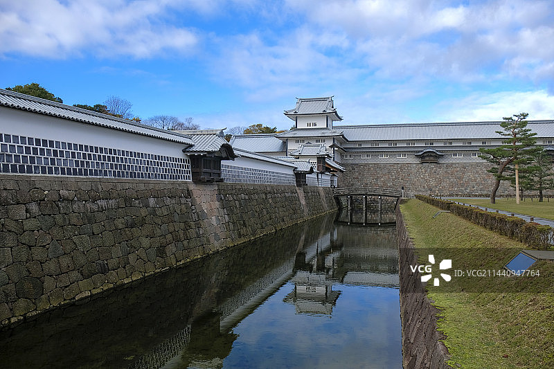 日本金泽城桥爪门续橹（石川县金泽市丸之内）图片素材