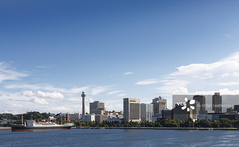 日本横滨港海洋塔（神奈川县横滨市西区）图片素材