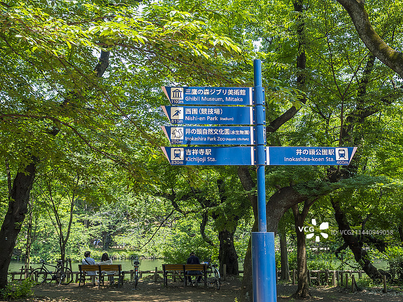 日本东京井之头公园图片素材