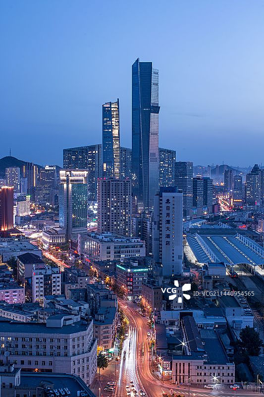 大连裕景中心蓝调图片素材