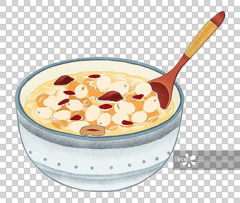 二十四节气大暑红枣银耳莲子汤图片素材