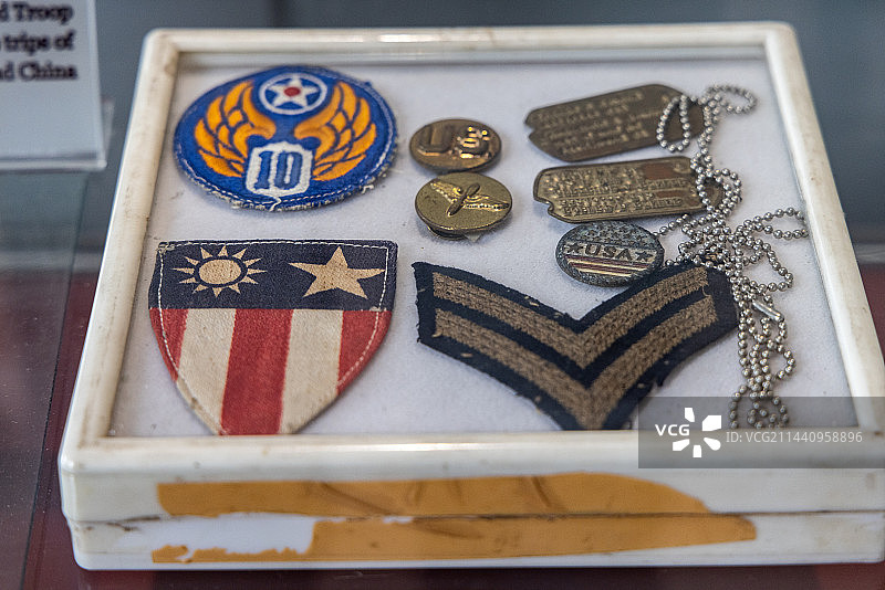 四川建川博物馆：援华美军 罗伯特•瑞尼尔 遗物 一级文物图片素材