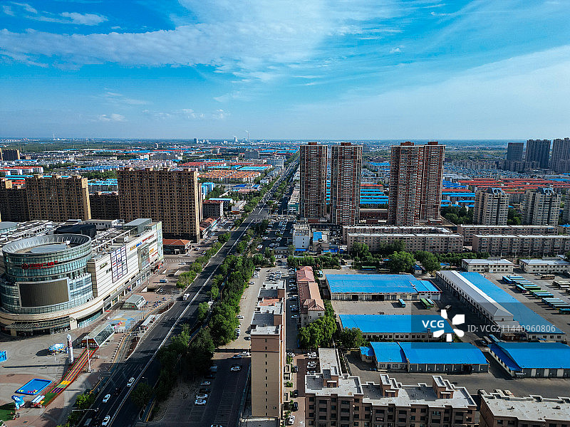 大庆市 铁人广场 万达广场 明珠商服楼 远望环岛 目标 航拍图片素材