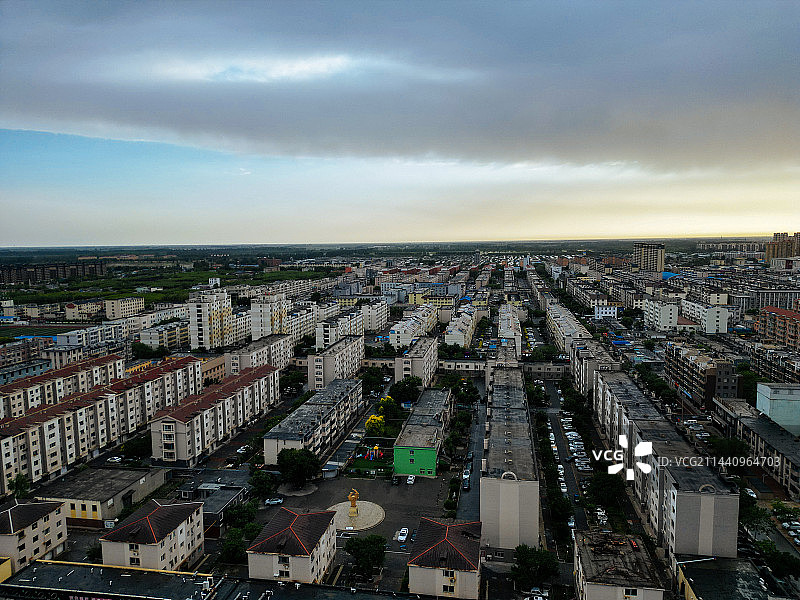 盘锦市 大洼区 向海大道 东湖公园 航拍 地标图片素材