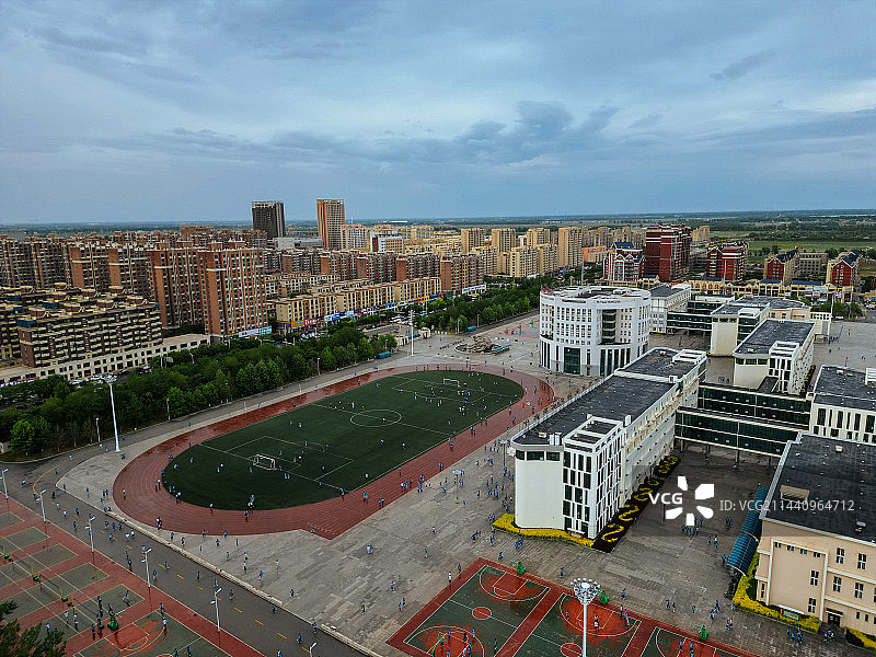 盘锦市 大洼区 向海大道 东湖公园 航拍 地标图片素材