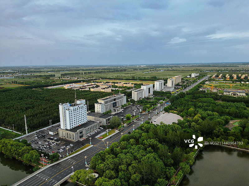 盘锦市 大洼区 向海大道 东湖公园 航拍 地标图片素材