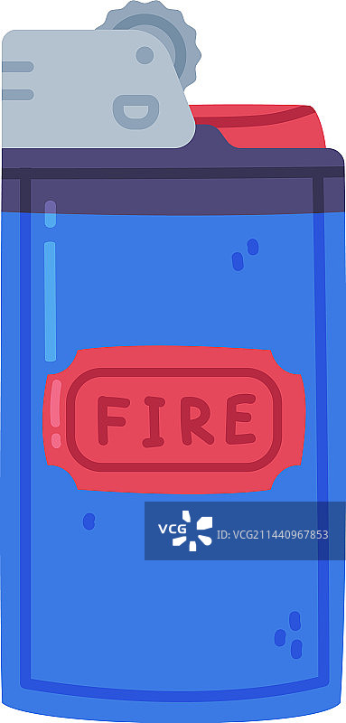 蓝色打火机图片素材