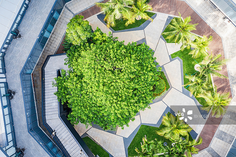 海南省三亚市崖州区崖州湾科技城管理局 产业促进中心航拍图片素材