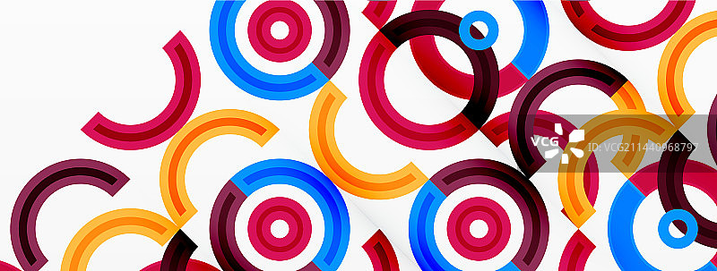 彩色的圆形抽象背景，充满活力图片素材