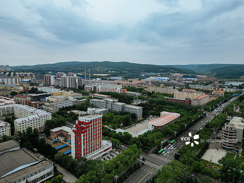 七台河市 新玛特 桃山区 桃山公园 湖滨广场 人民公园图片素材