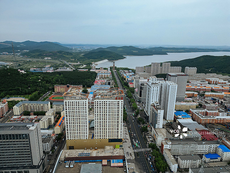 七台河市 新玛特 桃山区 桃山公园 湖滨广场 人民公园图片素材