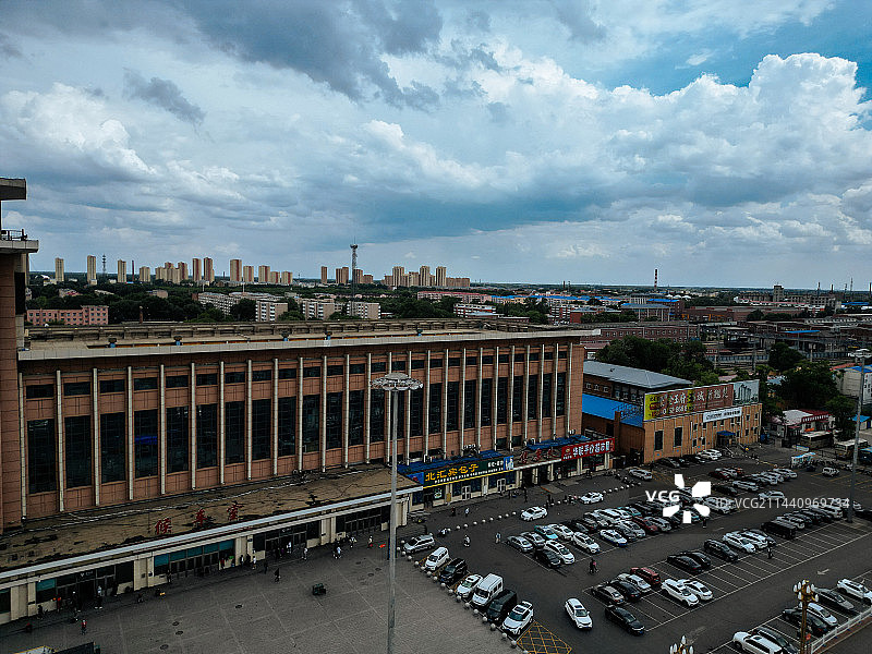 齐齐哈尔市 齐齐哈尔站 汇博广场 大商新玛特 中华路 建华区 地标图片素材