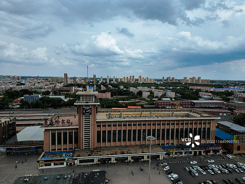 齐齐哈尔市 齐齐哈尔站 汇博广场 大商新玛特 中华路 建华区 地标图片素材