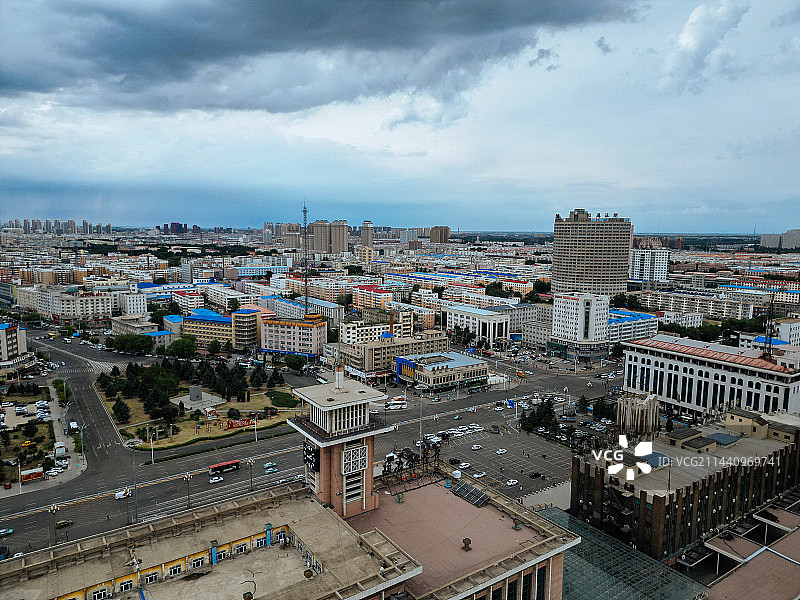 齐齐哈尔市 齐齐哈尔站 汇博广场 大商新玛特 中华路 建华区 地标图片素材