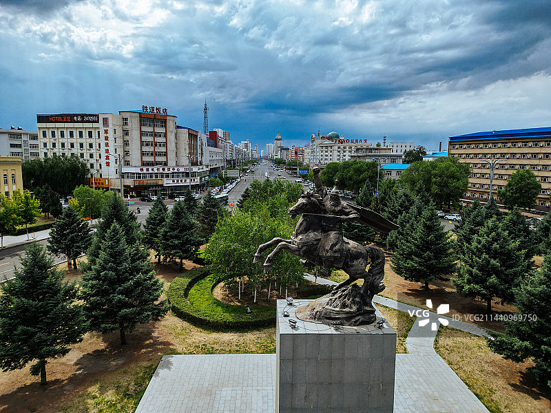 齐齐哈尔市 齐齐哈尔站 汇博广场 大商新玛特 中华路 建华区 地标图片素材