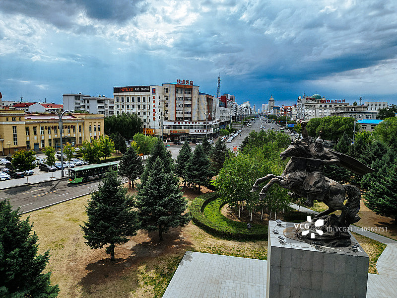 齐齐哈尔市 齐齐哈尔站 汇博广场 大商新玛特 中华路 建华区 地标图片素材