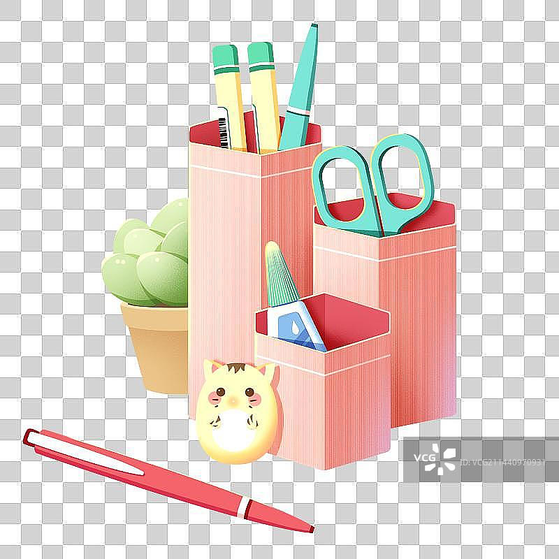 文具笔筒免抠元素笔筒图片素材