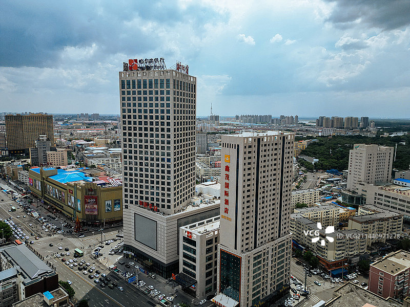 齐齐哈尔市 鑫茂大厦 百货大厦 劳动湖 人文化宫 龙沙公园  中环广场图片素材