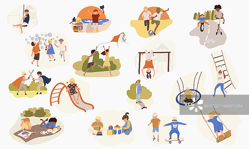 儿童玩耍图标图片素材