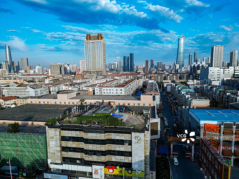 沈阳 故宫 沈河区 恒隆广场 星汇广场 地标 航拍图片素材
