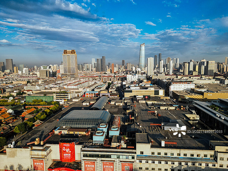 沈阳 故宫 沈河区 恒隆广场 星汇广场 地标 航拍图片素材