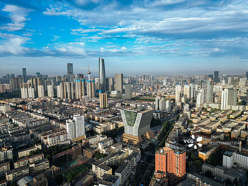 沈阳 故宫 沈河区 恒隆广场 星汇广场 地标 航拍图片素材