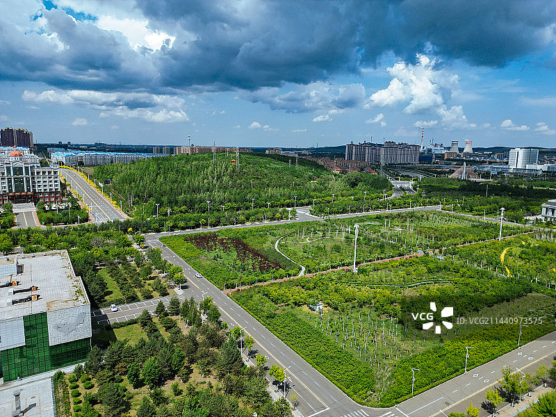 双鸭山市 市政广场 博物馆 广大厦 世纪大道 新城 尖山区图片素材