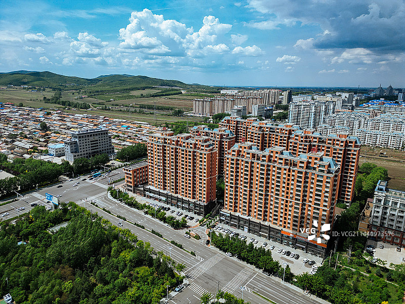 双鸭山市 市政广场 博物馆 广大厦 世纪大道 新城 尖山区图片素材