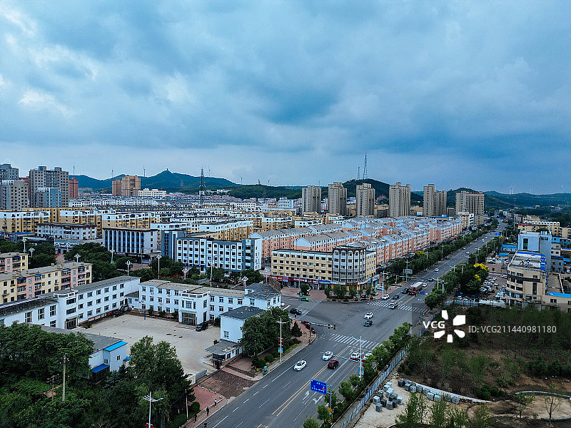 调兵山市 明月禅寺 兀术城 月亮湖 航拍 地标图片素材