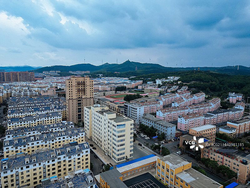 调兵山市 明月禅寺 兀术城 月亮湖 航拍 地标图片素材