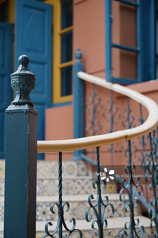 伊宁喀赞其民族风情街维吾尔文化建筑图片素材