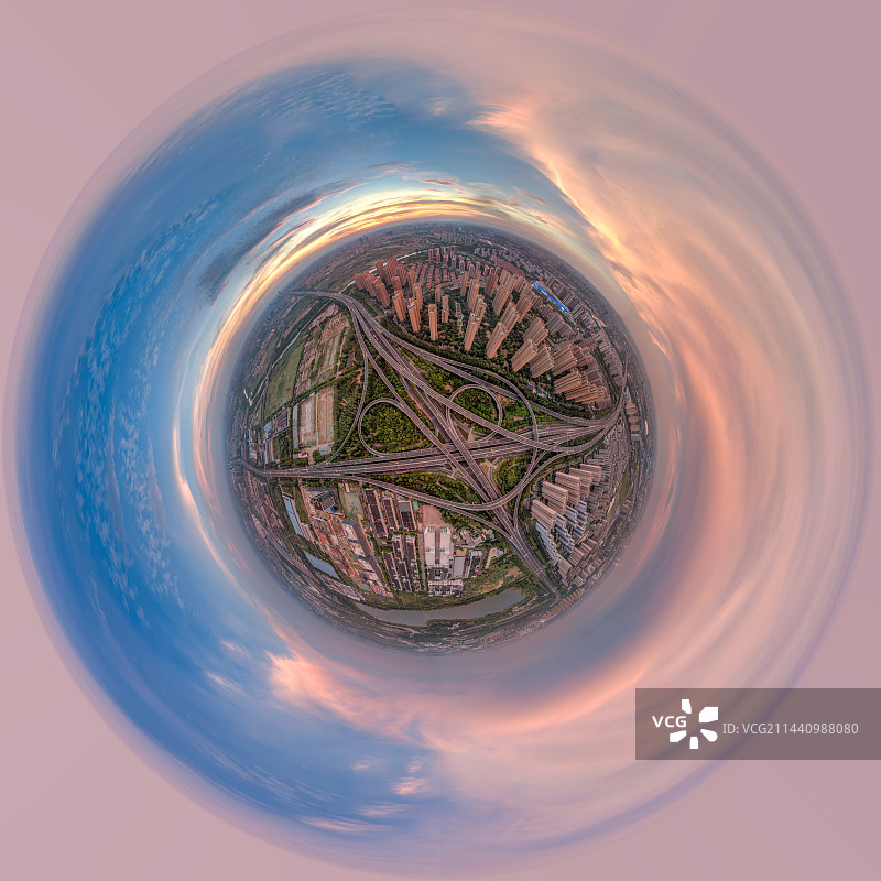 常州风光全景高视角图片素材