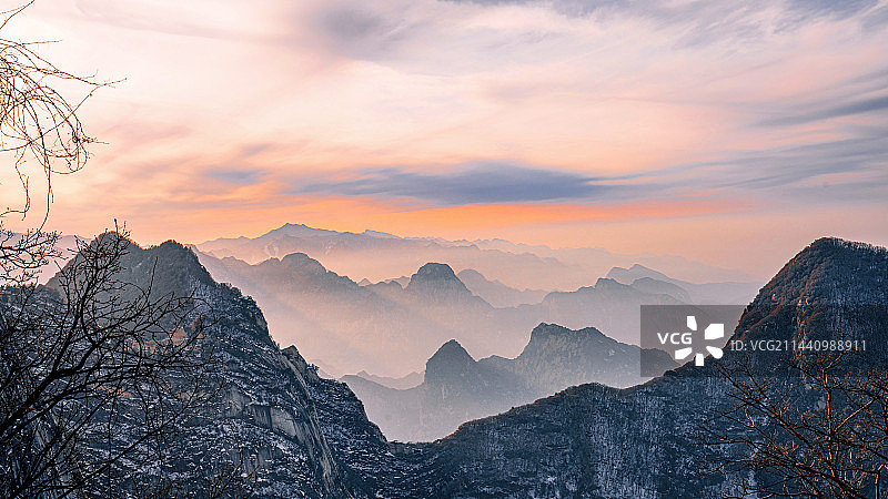 太华美景 渭南 华山图片素材
