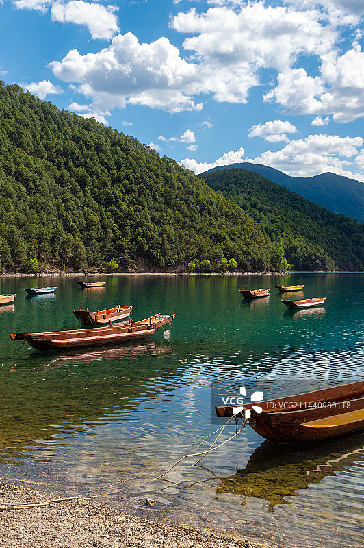 泸沽湖女神湾图片素材