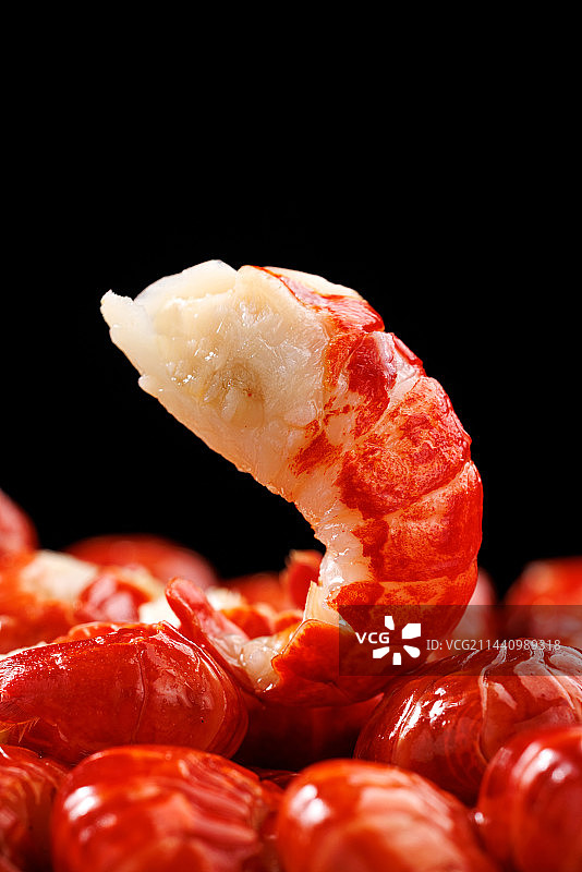 小龙虾特写 龙虾尾图片素材