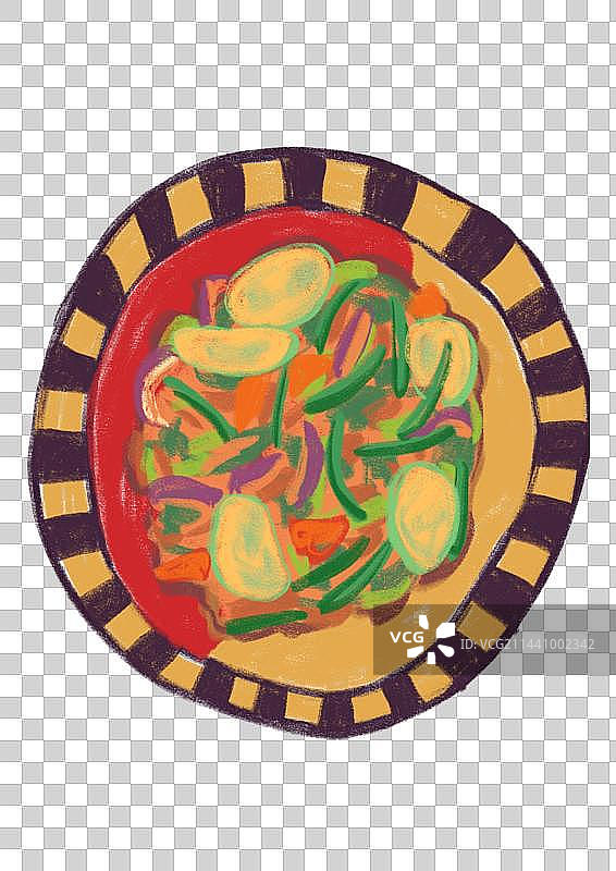 美食插画图片素材