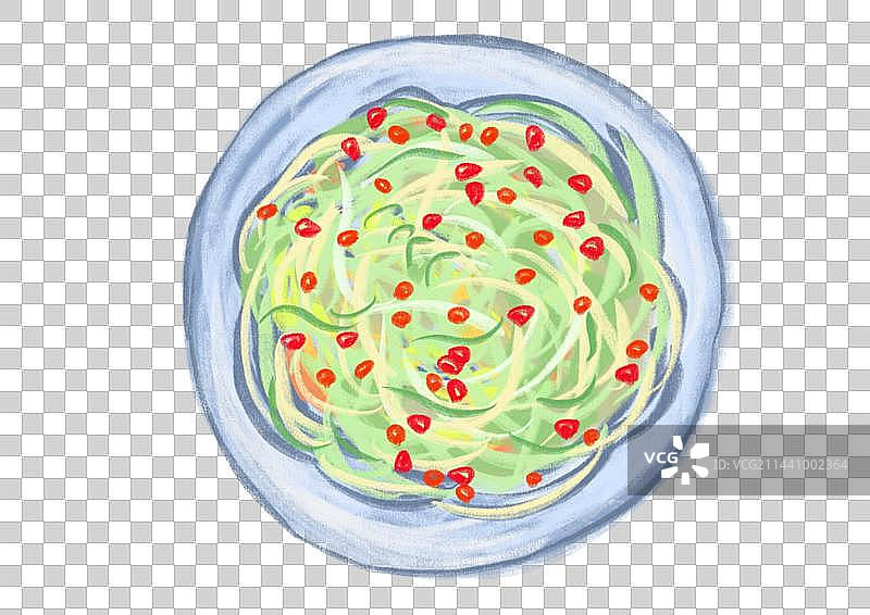 美食插画-凉菜图片素材