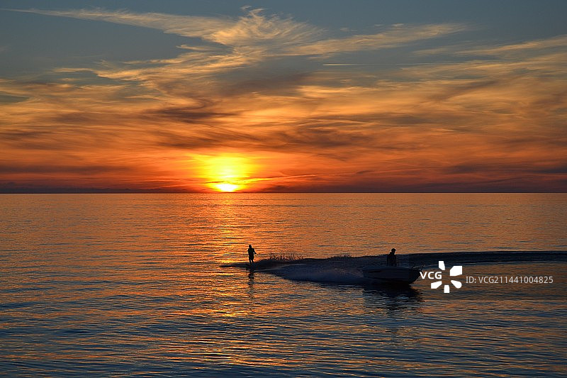 唯美落日景色图片素材