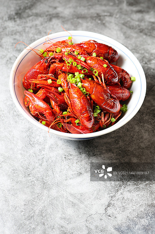 夏日美食麻辣小龙虾图片素材