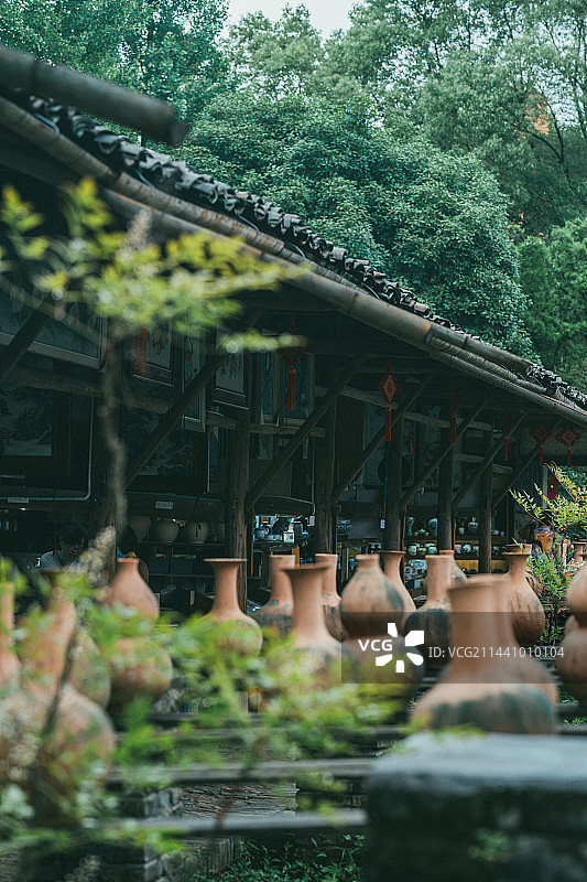 景德镇古窑民俗博览区的半成品图片素材