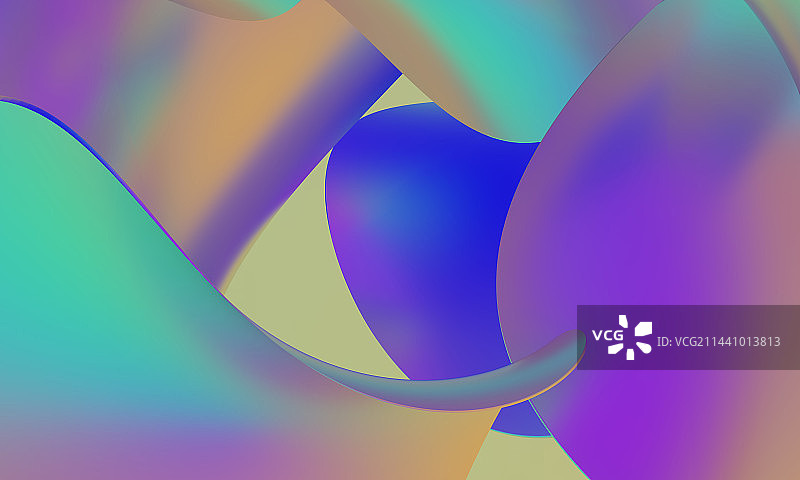 3D渲染抽象几何图形渐变背景壁纸图片素材