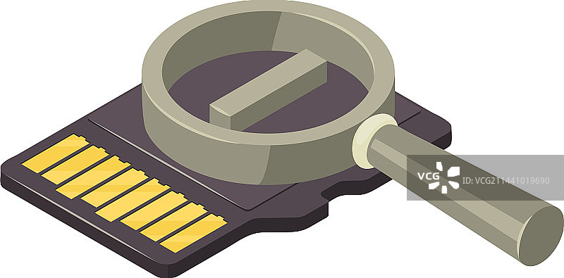 存储卡图标2.5D现代黑色图片素材