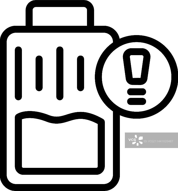 低电量图标轮廓工作流程图片素材