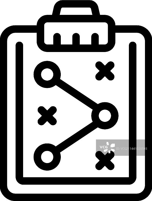 战术板工作笔记本图标轮廓图片素材