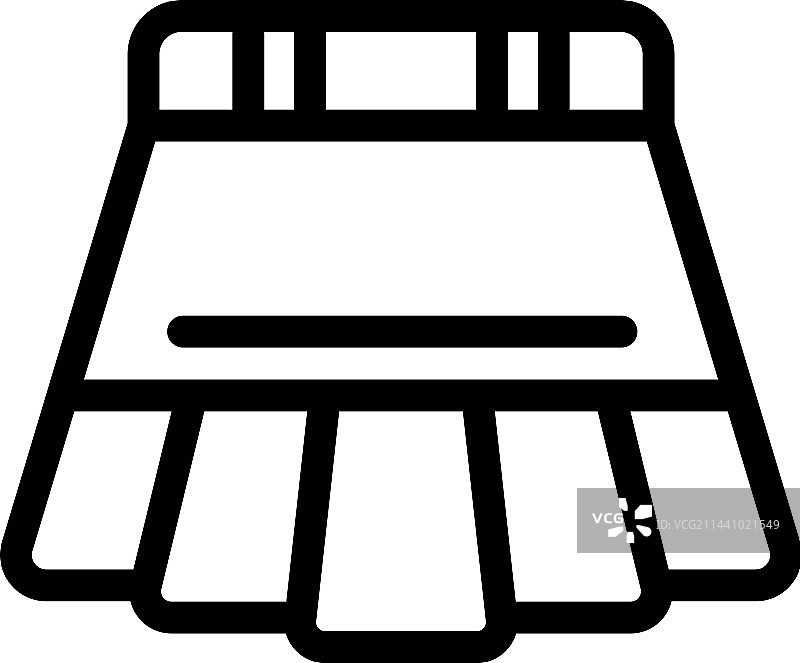 裙子服装图标轮廓面料设计图片素材