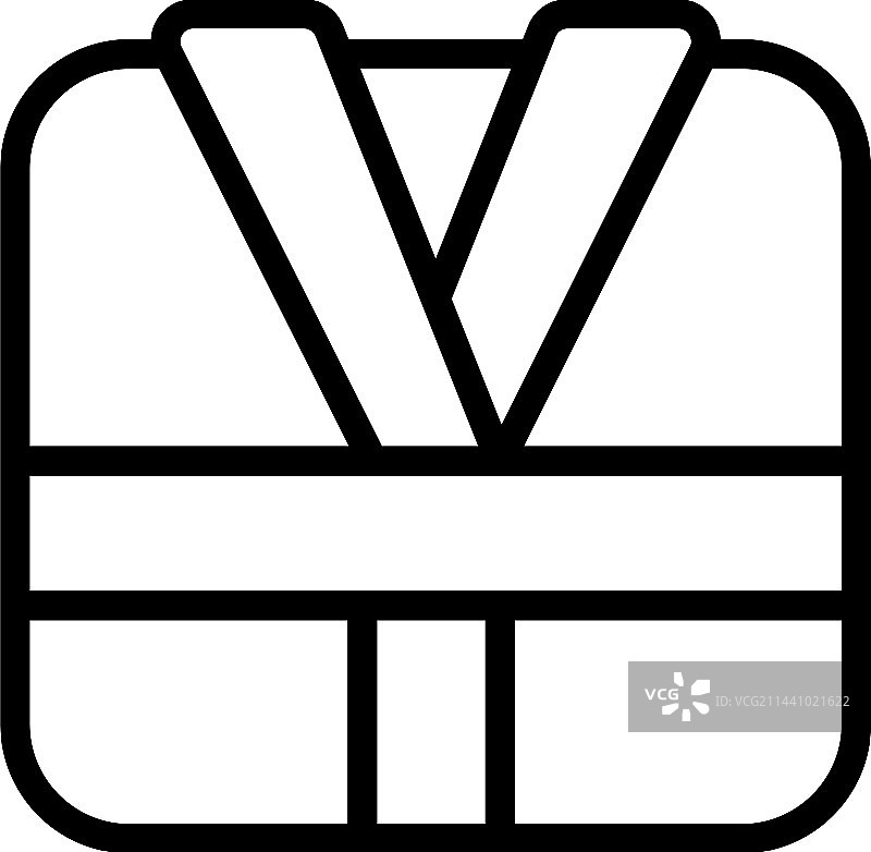 巴西和服图标柔术轮廓图片素材